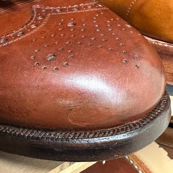 Crockett & Jones x Peal & Co. x Brooks Brothers Wingtip Tassel Loafer 11 Wide E - Picture 14 of 14